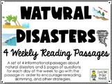Weather and Natural Disasters - Weekly Reading Passages - 