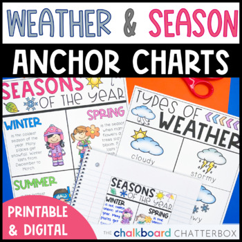 Preview of Weather and Seasons Anchor Charts