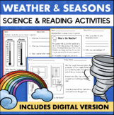 Weather Worksheets 2nd 3rd Grade Science Nonfiction Readin