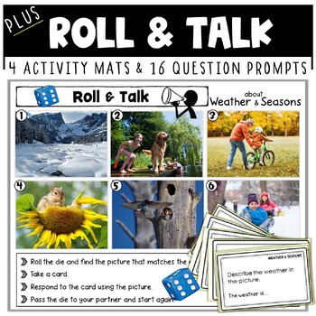 Weather and Seasons Speaking Mats and Roll & Talk Mats for the ESL ...