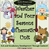 Weather and Seasons Unit Vocabulary and Concepts for ESL N