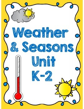 Preview of Weather and Seasons Unit (60 pages with Assessments!)