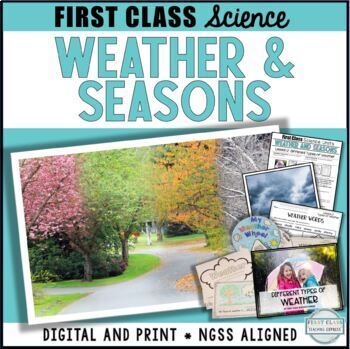 Preview of Weather and Seasons Unit  - lessons, printables, activities, books, workbook