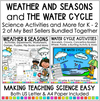 Preview of Weather and Seasons & The Water Cycle - Science Unit Bundle