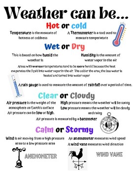 Preview of Weather can be... Study Guide
