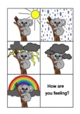 Weather emotions. Emotional check-in. Koala Feelings.