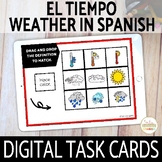 Weather in Spanish Vocabulary El Tiempo DIGITAL Task Cards