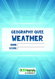 Weather quiz - complete with answer key