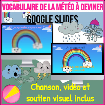 Preview of Weather vocabulary guessing game in FRENCH | Devinettes vocabulaire de la météo