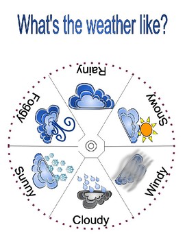 Weather wheel by Playfulkids | Teachers Pay Teachers