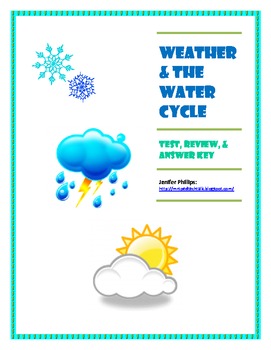 Preview of Weather/Water Cycle Test