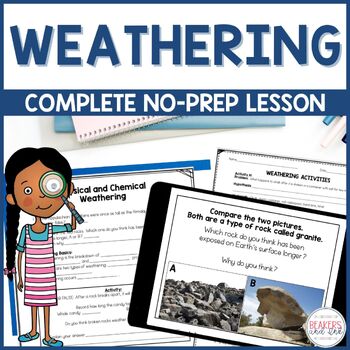 Preview of Physical and Chemical Weathering Complete Lesson and Activities