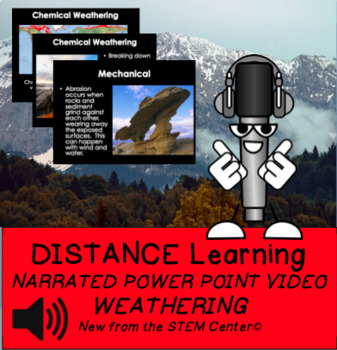 Preview of Weathering Distance Learning Narrated PowerPoint Video