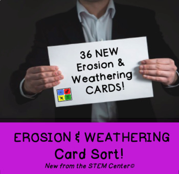 Preview of Weathering & Erosion Card Sort - Distance Learning Friendly
