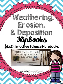 Preview of Weathering, Erosion & Deposition Flipbook  (Interactive Notebooks)