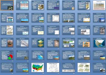 Preview of Weathering Erosion Deposition Landscapes Smartboard Notebook Lesson