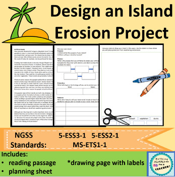 Preview of Weathering Erosion Deposition Project Artificial Islands Activity and Article