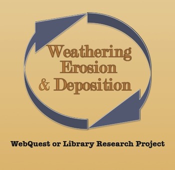Preview of Weathering, Erosion & Deposition Webquest or Library Research