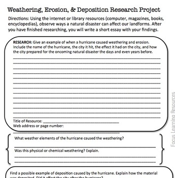 writing a cause and effect essay weathering and erosion