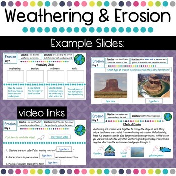 Weathering & Erosion - Digital by Sweet Creations | TpT