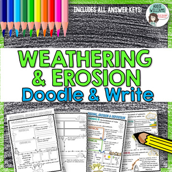 Weathering & Erosion Doodle and Write Graphic Organizer