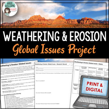 Preview of Weathering & Erosion - Global Issues Mini-Report - Print & Digital