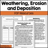 Weathering, Erosion, and Deposition Science Reading Passag