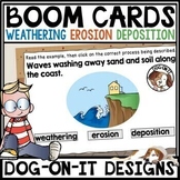 Weathering Erosion and Deposition Boom Cards Worksheets La