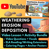 4-ESS2-1 Weathering, Erosion, and Deposition Bundle + Vide