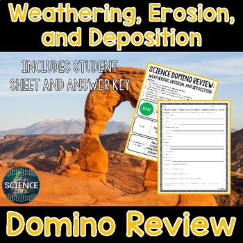 Preview of Weathering, Erosion, and Deposition Domino Review