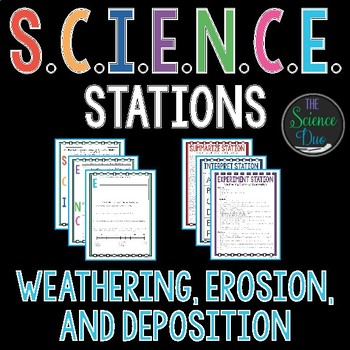 Preview of Weathering, Erosion, and Deposition S.C.I.E.N.C.E. Stations