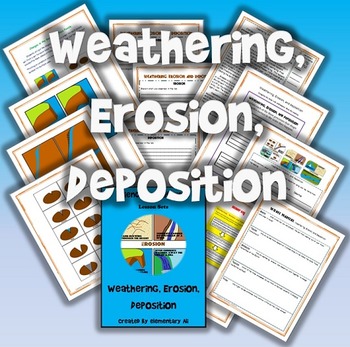 Preview of Weathering, Erosion, and Deposition Science and Literacy Lesson Set