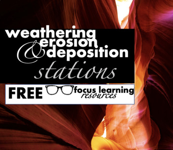 Preview of Weathering, Erosion, and Deposition Stations {FREE}