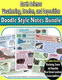 Weathering, Erosion, and Deposition Unit Bundle (Doodle st