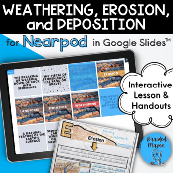 Preview of Weathering, Erosion, and Deposition for Nearpod in Google Slides