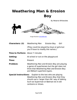 Preview of Weathering Man & Erosion Boy - Reader's Theater for Small Groups