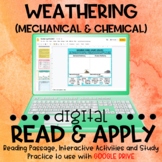 Weathering (Mechanical and Chemical) DIGITAL Read and Apply 
