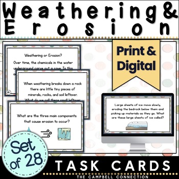 erosion and weathering worksheets teaching resources tpt