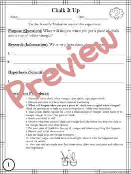 Weathering and Erosion Worksheets Experiments by The Campbell Connection