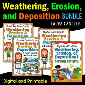 Preview of Weathering and Erosion Activity Bundle | Digital and Printable