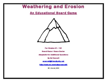 Preview of Weathering and Erosion Board Game