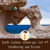 Earth Science Warm ups or Bell Ringers: Weathering and Erosion