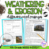 Weathering and Erosion NGSS 4-ESS2-1 - Science Differentia