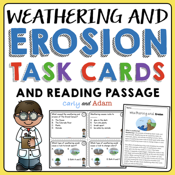 Preview of Weathering and Erosion Task Cards