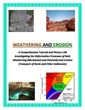 Preview of Weathering and Erosion Tutorial and LAB (DYNAMITE and COLORFUL!)