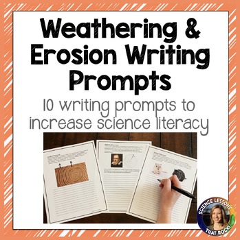 Preview of Weathering and Erosion Writing Prompts