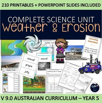 Preview of Weathering and Erosion Year 5 Science Weather Unit Australian Curriculum V 9.0