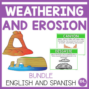 Preview of Weathering and Erosion | English and Spanish