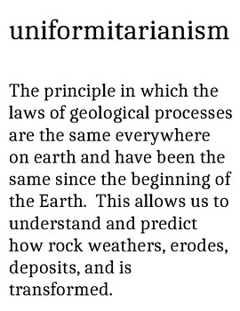 Preview of Weathering and Soil Vocabulary Words with Definitions