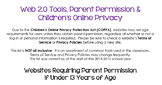 Web 2.0 Tools, Parent Permission & Children’s Online Privacy